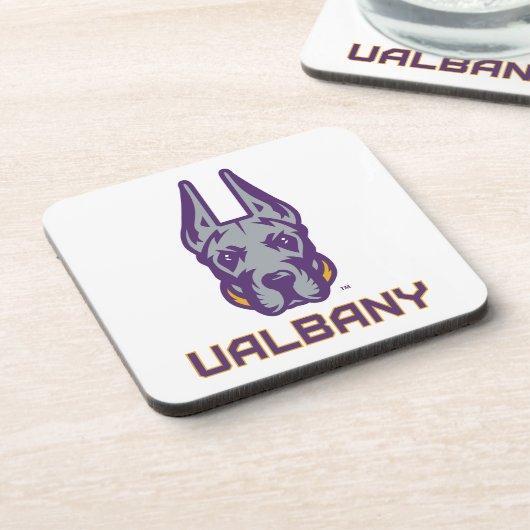 Universität Albany Great Danes Getränkeuntersetzer (Linke Seite)