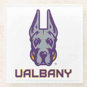 Universität Albany Great Danes Glasuntersetzer