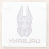 Universität Albany Great Danes Glasuntersetzer (Rückseite)