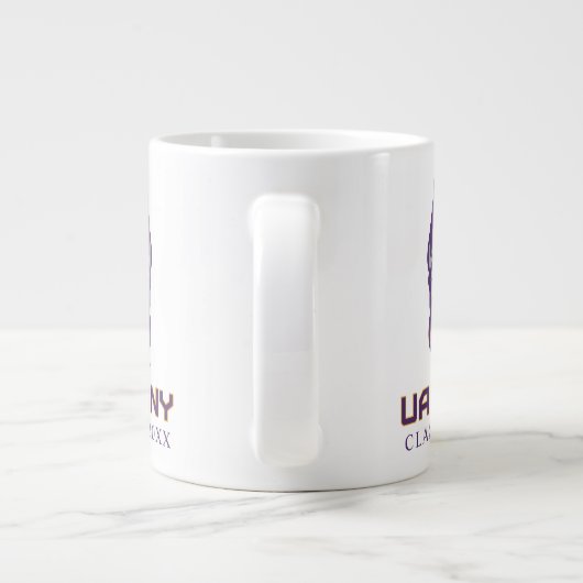 Universität Albany Great Danes Jumbo-Tasse (Rückseite)