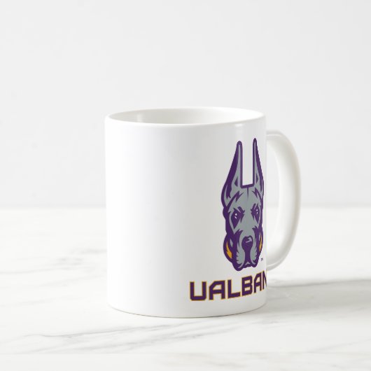 Universität Albany Great Danes Kaffeetasse (VorderseiteRechts)