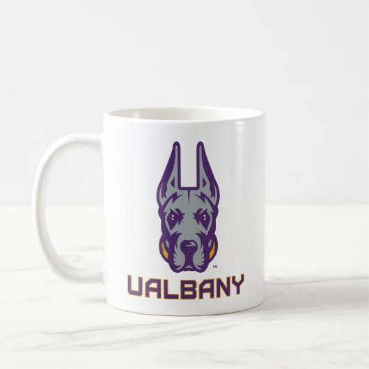 Universität Albany Great Danes Kaffeetasse (Links)