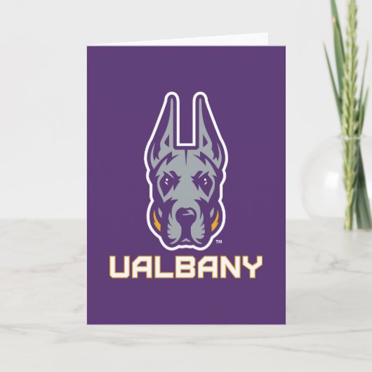 Universität Albany Great Danes Karte (Vorderseite)