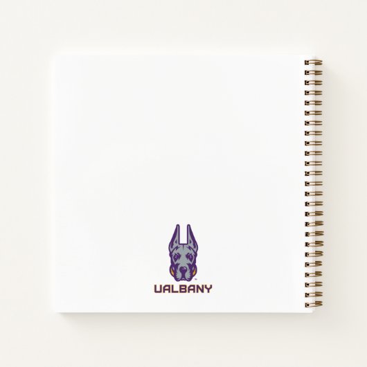 Universität Albany Great Danes Notizblock (Rückseite)