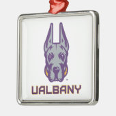 Universität Albany Great Danes Ornament Aus Metall (Links)