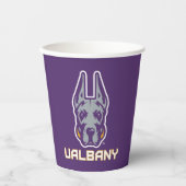 Universität Albany Great Danes Pappbecher (Vorderseite)