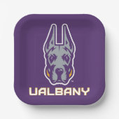 Universität Albany Great Danes Pappteller (Vorderseite)