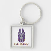 Universität Albany Great Danes Schlüsselanhänger (Vorne)