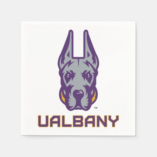 Universität Albany Great Danes Serviette (Vorderseite)