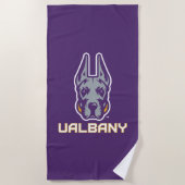 Universität Albany Great Danes Strandtuch (Vorderseite)