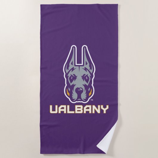 Universität Albany Great Danes Strandtuch (Vorderseite)