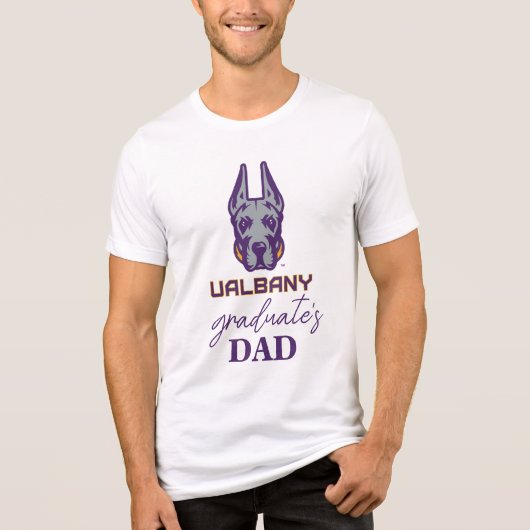 Universität Albany Great Danes Tri-Blend Shirt (Vorderseite)