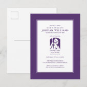 Universität Albany - Iconic-Logo Ankündigungspostkarte (Vorne/Hinten)