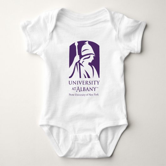 Universität Albany - Iconic-Logo Baby Strampler (Vorderseite)