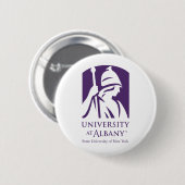Universität Albany - Iconic-Logo Button (Vorne & Hinten)