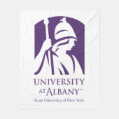 Universität Albany - Iconic-Logo Fleecedecke (Vorderseite)