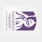 Universität Albany - Iconic-Logo Fleecedecke (Vorderseite (Horizontal))