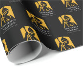 Universität Albany - Iconic-Logo Geschenkpapier (Rolleneckpunkt)