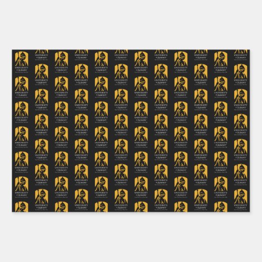 Universität Albany - Iconic-Logo Geschenkpapier Set (Vorderseite 3)