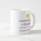 Universität Albany - Iconic-Logo Jumbo-Tasse (Vorderseite Rechts)