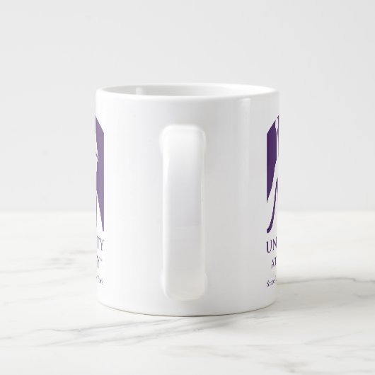 Universität Albany - Iconic-Logo Jumbo-Tasse (Rückseite)