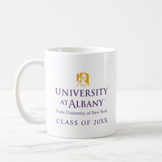 Universität Albany - Iconic-Logo Kaffeetasse (Links)