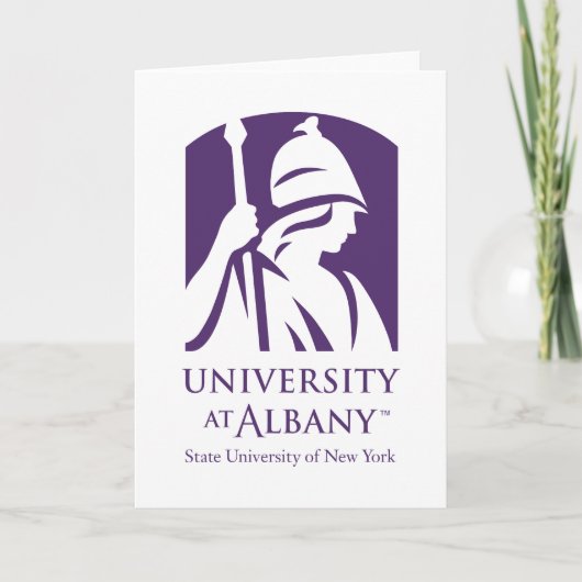 Universität Albany - Iconic-Logo Karte (Vorderseite)