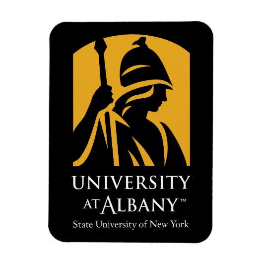 Universität Albany - Iconic-Logo Magnet (Vertikal)