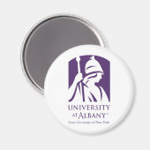 Universität Albany - Iconic-Logo Magnet (Vorderseite/Rückseite)