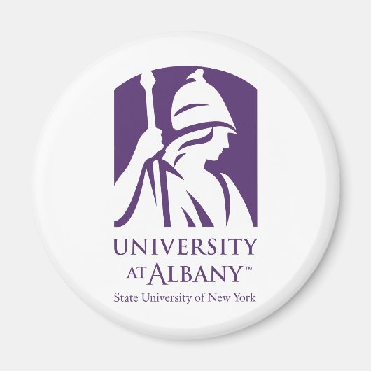 Universität Albany - Iconic-Logo Magnet (Vorne)