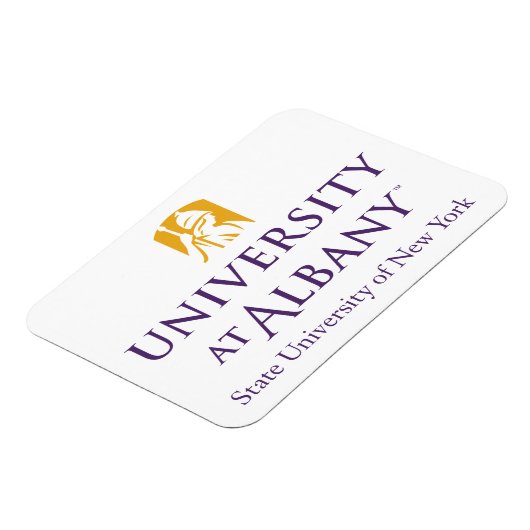 Universität Albany - Iconic-Logo Magnet (Linke Seite)