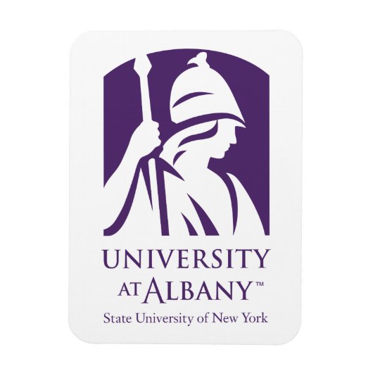 Universität Albany - Iconic-Logo Magnet (Vertikal)