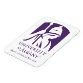 Universität Albany - Iconic-Logo Magnet (Linke Seite)