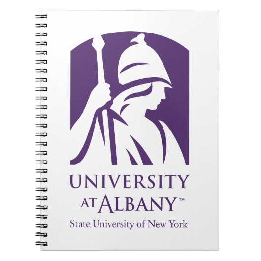 Universität Albany - Iconic-Logo Notizblock (Vorderseite)