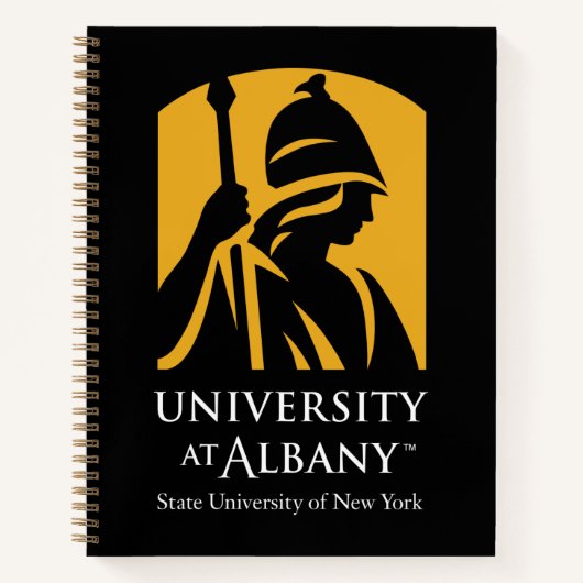 Universität Albany - Iconic-Logo Notizblock (Vorderseite)