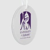 Universität Albany - Iconic-Logo Ornament (Vorderseite)