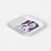 Universität Albany - Iconic-Logo Pappteller (Gewinkelt)