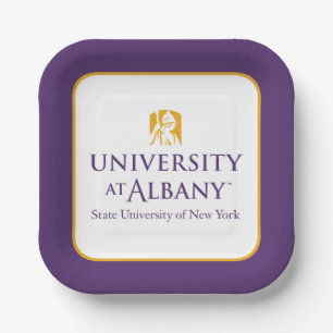 Universität Albany - Iconic-Logo Pappteller