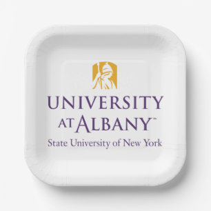 Universität Albany - Iconic-Logo Pappteller