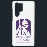Universität Albany - Iconic-Logo Samsung Galaxy Hülle<br><div class="desc">Dieses ikonische Logo repräsentiert die University at Albany, Staat University of New York (SUNY). Das Design zeichnet sich durch eine klassische Silhouette von Minerva aus, der römischen Göttin der Weisheit und Strategie, die einen Mitarbeiter hält, die Führung und Wissen symbolisiert. Die Figur wird in der lila Unterschrift von UAlbany wiedergegeben...</div>