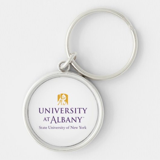 Universität Albany - Iconic-Logo Schlüsselanhänger (Vorne)