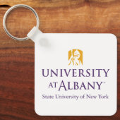 Universität Albany - Iconic-Logo Schlüsselanhänger (Vorderseite)