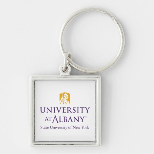Universität Albany - Iconic-Logo Schlüsselanhänger (Vorne)