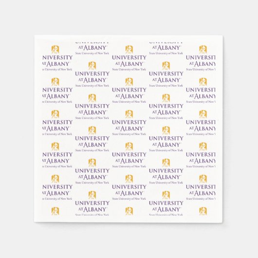 Universität Albany - Iconic-Logo Serviette (Vorderseite)