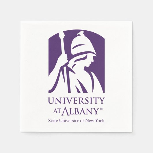 Universität Albany - Iconic-Logo Serviette (Vorderseite)