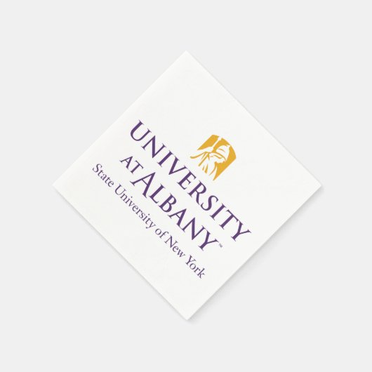 Universität Albany - Iconic-Logo Serviette (Ecke)