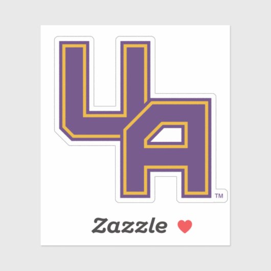 Universität Albany - Initials-Logo Aufkleber (Blatt)