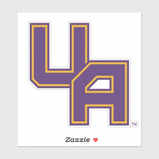 Universität Albany - Initials-Logo Aufkleber (Blatt)