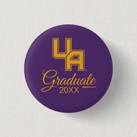 Universität Albany - Initials-Logo Button (Vorderseite)