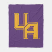 Universität Albany - Initials-Logo Fleecedecke (Vorderseite)